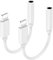 Lightning auf 3.5 mm Kopfhöreranschluss Adapter, MFi-Zertifiziert - 2Pack iPhone Kopfhörer auf 3.5 mm Klinke Aux Audio Kabel Kopfhörer Kompatibel mit iPhone 14/14 Pro/13/12/11/11 Pro/X/XS/XR/8/7