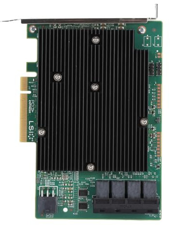 Scheda HBA Controller SAS a 16 Porte 12 Gbps, Scheda HBA LSI SAS 9300 16I per per Linux per VMware per FreeBSD