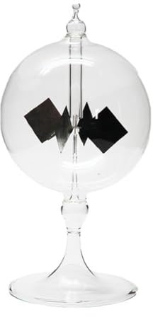 Kznifmk 4 Flügel Rotierende Glaswindmühle Solarbetrieben Crookes Radiometer Lichtmühle/Pädagogisches Lehrmittel B