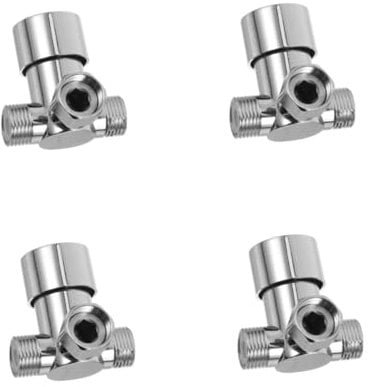 HOMSFOU 4pcs Hive Radiator Valve Replacement Thermostat 3 Way Mixing Valve for Hot Water and Cold Water