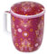 TEA SHOP - Taza de Té o Infusiones con filtro, infusor y tapa - Mug Harmony Hamsa - Taza para Tés e Infusiones Fabricada en Porcelana
