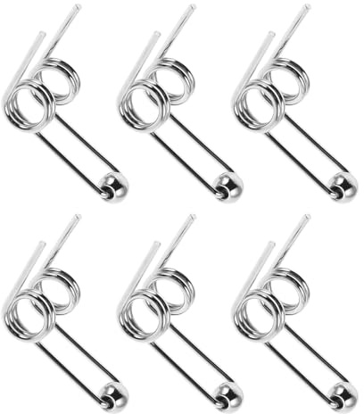 TEHAUX 6 Stück Metallfedern zum Locken von Haaren Ersatzteile für Lockenstab Einfache Montage Schnelle Styling Lösung für Täglichen Gebrauch
