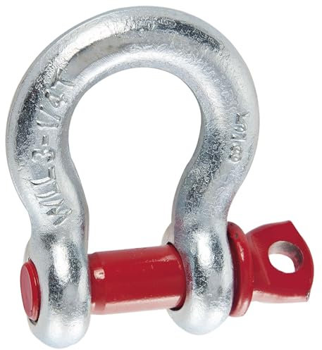 Provence Outillage 01642 Schäkel, 3,2 Tonnen, Silber/rot