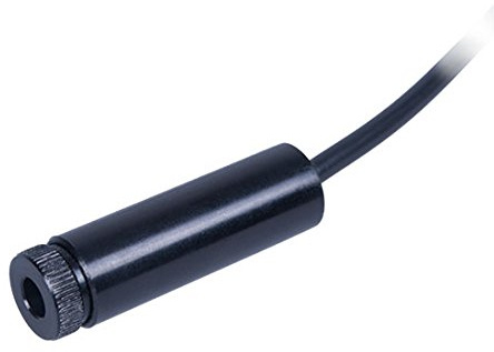 Punktlaser, rot, 670 nm, 1 mW, 12 V DC, Ø12x40 mm, Laserklasse 2, Fokus einstellbar, Kabellänge 300 mm - 70117653