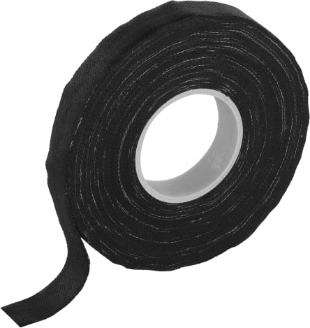 EMOS Isolierendes Textilband 15 mm, Länge 15 m, Stärke 0,4 mm, schwarz, Asphalt Gewebeband UV-beständig, wasserdicht,