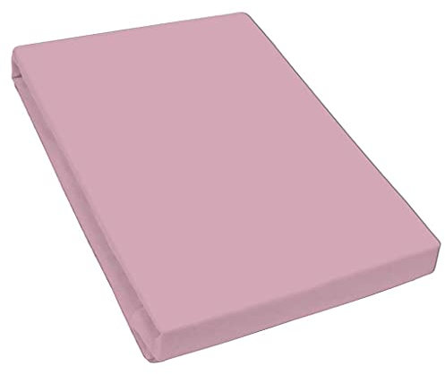 Bella Luna - Spannbettlaken 180x200cm für Boxspringbett auch passend für 200x200 cm / 200x210cm / 200x220cm Übergröße Jersey Bettbezug Baumwolle Elastan Bettlaken 180x200cm bis 200x220 cm - Flieder