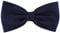 TigerTie vorgebundene Satin Fliege in marine saphirblau dunkelblau Uni einfarbig + Geschenkbox