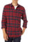 Amazon Essentials Men's Long-Sleeve Flannel Shirt (Available in Big & Tall), Red Plaid, XL
