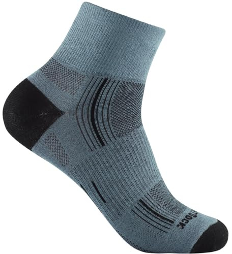 Wrightsock Stride quarter, grey (L 41.5-45)