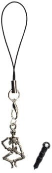 Miniblings tanzendes Skelett Handyanhänger Handyschmuck Knochenmann Totenkopf- Handmade Modeschmuck I Anhänger Handyschmuck Schlüsselanhänger