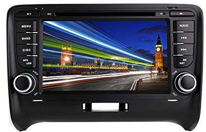XISEDO Android 7.1 Autoradio 2 DIN Radio de Coche 7 Estéreo Navegación de Automóvil con Pantalla Táctil y Reproductor De DVD para Audi TT (2006-2015) (Autoradio)