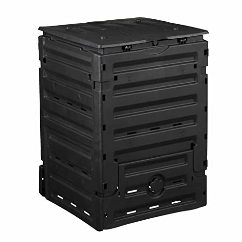 Nature Compostiera in plastica nera, 300 l