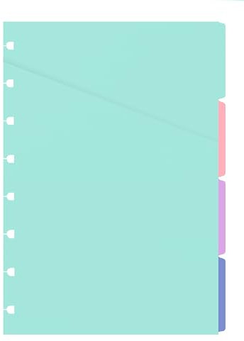 Filofax 152015 Ersatzseiten für Notizbücher, A5, Pastellfarben, 152015