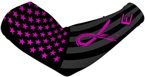 Elite Athletic Gear Pink Shadow USA Flag Arm Sleeve - Breast Cancer Awareness Edition Compression Arm Sleeve - 3 Sizes! (YOUTH)