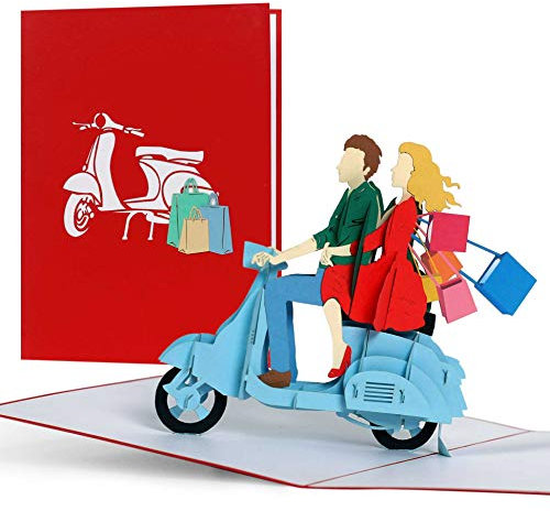 Gutschein Shopping für Frauen, Shopping Tour Geschenkgutschein, Geschenkideen für Sie, beste Freundin, Geburtstagskarte, 3d Pop Up Karte, H18