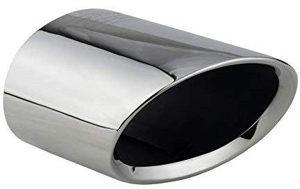 L&P A308 Auspuffblende Endrohrblende oval Edelstahl spiegel poliert Chrom kompatibel mit 3er e90 e91 vorFacelift Bj. 2004-2007 Auspuff Blende Endrohr Plug Play Ersatzteil OEM 82120398333 82127574353