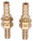 Schottverschraubung, 2 Stück Schlauchtülle Messing Rohrverschraubung Kupplung Anschluss Adapter für Rohrverbindung Schlauchtülle(6mm)