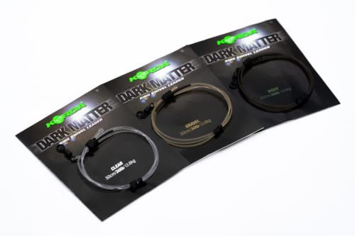 Korda Dark Matter Ring Swivel Leader 50cm 40lb Weed KSZ68 Montage Karpfenvorfach Vorfach