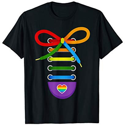 Karneval Kostüme Regenbogen Schuh LGBT Design für Sie & Ihn T-Shirt