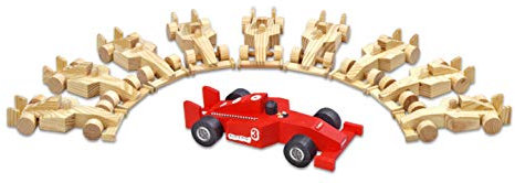Betzold - Holzautos 10er Set - Blanko-Bastelmaterial Holz Basteln Kinder