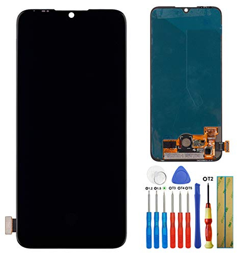 Pantalla LCD compatible con Xiaomi Mi A3 M1906F9SH, M1906F9SI pantalla táctil LCD con herramientas (negro)
