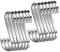 WEERSTONE S Haken 12 Pack Edelstahl S-förmige Haken, Schwerlast Metall haken Badezimmer, Schlafzimmer, Büro, Küche, Geschäft