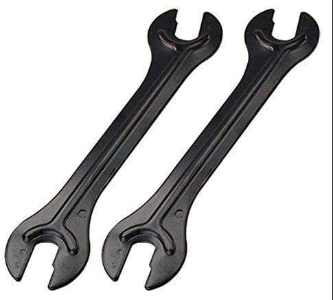 2PCS Bicycle Cone Spanner Hub Wrench, Bicycle pedal hub repair removing tool for Mountain Bike