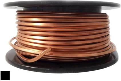 Alambre de Cobre 999 de Calibre 10, Cuadrado, Suave Muerto para Manualidades y Bonsai – 25 Pies de Craft Wire