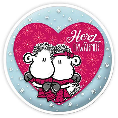 Sheepworld - 49836 - Handwärmer, Schaf, Herz Erwärmer, rund, 9cm