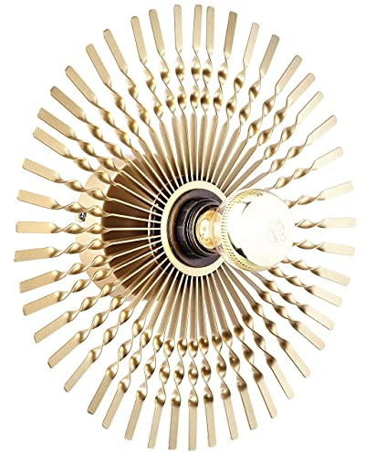 Brilliant Lampe, Mendoza Wandleuchte 33cm gold, Metall, 1x A60, E27, 40W,Normallampen (nicht enthalten)