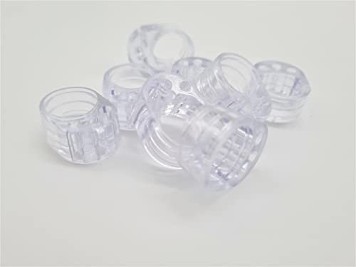 8 Stück HMH-Shop Türstopper Klinke Ø 16,5mm Türklinkenpuffer Gummi transparent Türgriff Schutz flexibel Stopper für Türklinke oder Fenstergriff Fensterstopper