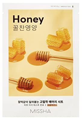 MISSHA Honig Honey Sheet Mask anti-aging, feuchtigkeitsspendend, regenerierend Tuchmaske Korean Kosmetik kbeauty set 4 pcs