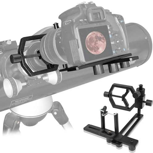 Tydeux Universal Metal Telescope Camera Phone Adapter - Fits Almost All Cell Phone & Cameras Compatible with Spotting Scope Binoculars, Monoculars, Telescope, Microscopes | Work with for Telescope, Spotting Scope, Microscope, Monocular, Binocular, Metal Strong Structure, Wide Applicability