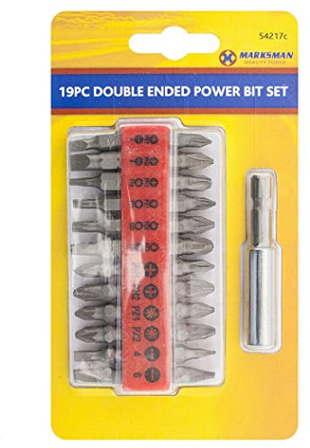 2 X 19PC Double Ended Magnetic Screwdriver Drill BIT Set POZI Philips Slotted