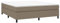 vidaXL Bettgestell, Polsterbett Bett für Schlafzimmer, Bettrahmen mit Lattenrost, Schlafzimmerbett Doppelbett, Taupe 180x200cm Stoff