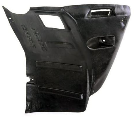 Mecatechnic Cache inférieur de pare-boue avant gauche pour BMW Série 3 E46 Berline et Touring phase 1 et 2 (04/1997-07/2005) - côté conducteur, Noir, Acier allié