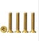 MACHSWON 10PCS M3 Brass Cross Countersunk Head Screws M3*10mm Brass Screw Threaded Flat Head Screws Cross Countersunk Head Copper Screw