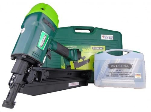 Prebena Druckluft Streifennagler 7XR-RK90 50-90mm + RK BOX Streifennägel 20°
