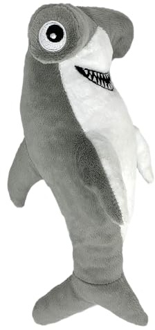Spunky Pup Clean Earth - Juguete de Peluche de tiburón Martillo, Grande