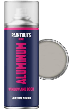 Paintnuts Aluminium Window & Door Paint - RAL-7044 - SILK GREY Matt 400ml Spray Can