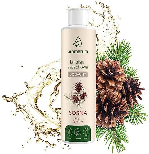 AROMATUM Sauna Infusion, 250ml Natural Extract for Sauna Concentrate with Pine Oil, Essential Oils | BIO Sauna Infusion with Natural Essential Oils | Sauna Oil for Aromatherapy, Intensive Aroma