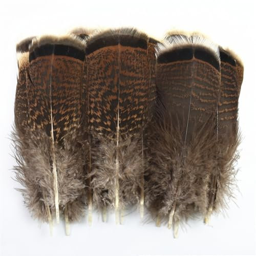 Pfauen-Fasanenfeder, kleine Federn für Handarbeiten, Bastelzubehör, Dekoration, Schmuck, Dekoration, Größe 12–18 cm, 500 Stück