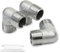Bwintech 3 Piezas 90 Grados 1/4 Macho a 1/4 Macho BSP Rosca Acero Inoxidable 304 Codo Conector de Tubería para Conversión de Conexión de Tubería