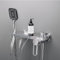 XJTNLB Robinet Mural Salle de Bain Baignoire Mitigeur Baignoire Cascade Mural, Robinet Mitigeur et Douche de Salle de Bain Baignoire Chrome
