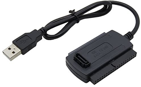BUBUCAM USB 2.0 to IDE SATA Adapter Converter Cable for 2.5 3.5 Inch Hard Drive Drives HDDs SSDs IDE and SATA Adapter Cable