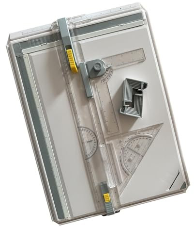 Badiman A3 Zeichenbrett, Zeichentisch mit Parallelbewegungszubehör, Zeichenbrett