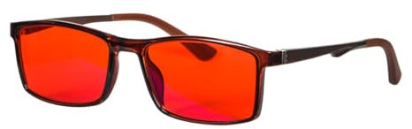 Lentes rojos con bloqueo de luz azul, lente roja que elimina la fatiga ocular, dormir mejor, lentes para juegos, C3