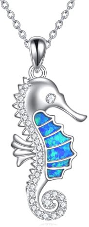 ONEFINITY Seepferdchen Kette für Damen 925 Sterling Silber Seepferdchen Anhänger Halskette Ozean Schmuck Geschenke