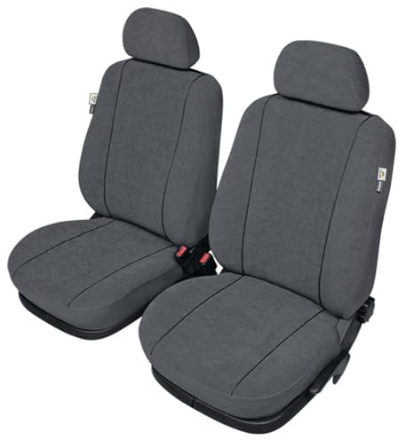 Autositzbezüge Autositzschoner Sitzbezüge 1+1 Front Vordersitze Kompatibel mit Mercedes Klasse A (W168) Auto Sitzbezug Grau Autositzauflage Autositz Sitzauflagen Tuning Auto Zubehör Innenraum