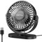 NIUAWASA Mini USB Tischventilator, 3 Geschwindigkeiten Tragbarer Desktop-Tischventilator 360° Einstellbarer Kleiner Ventilator Leiser Betrieb für Zuhause Büro Auto Reisen im Freien (Schwarz)